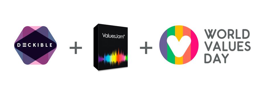 Get #ValuesJam #CardDeck on #Deckible on #WorldValuesDay for  $4.99