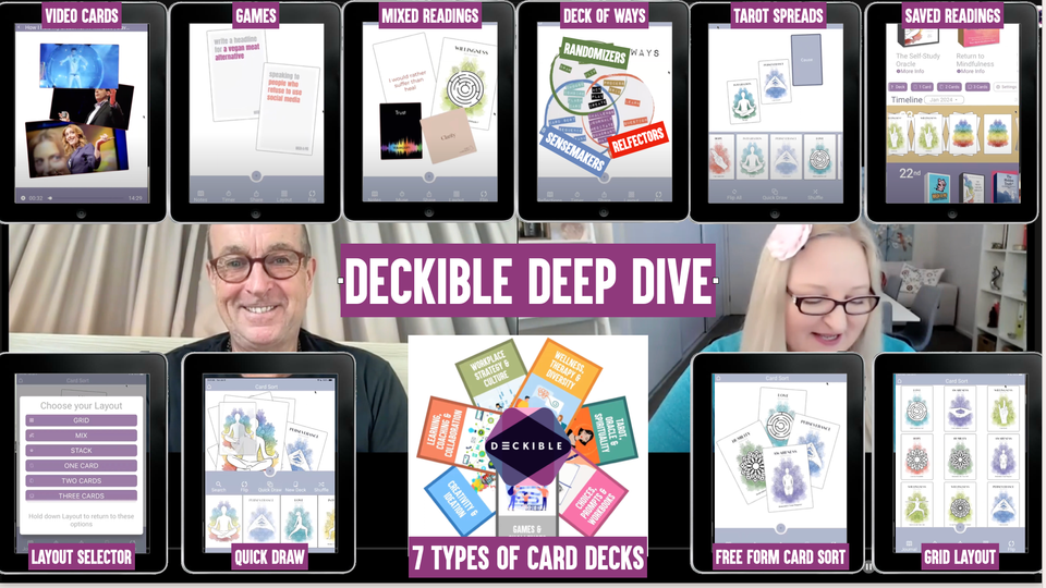 Deep Dive - How to Video Guide  for using a Digital Card Deck App like Deckible