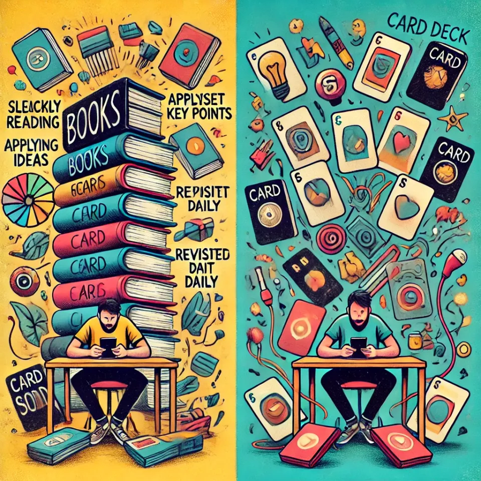 Books Vs Card Decks: Which is Better for Learning?